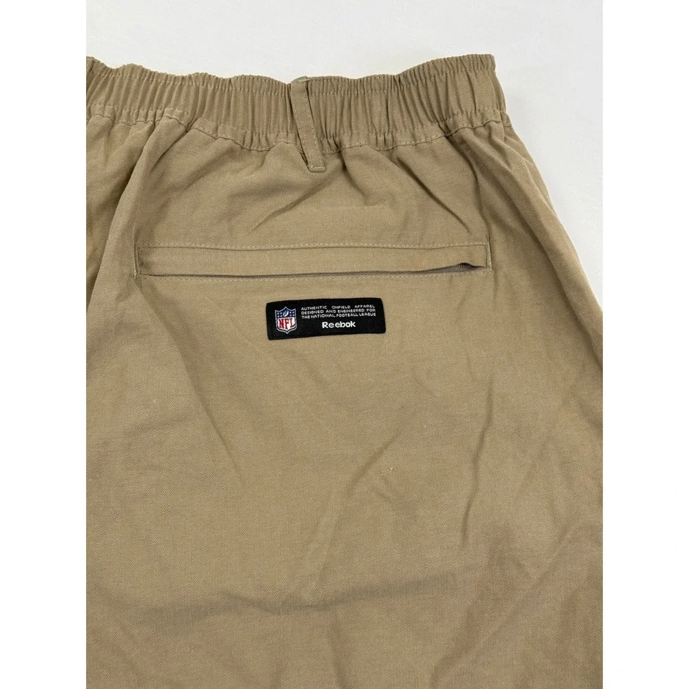Vtg NFL Onfield Reebok Rams Shorts Mens 3XL Khaki Tan Sideline Coaching Cargo